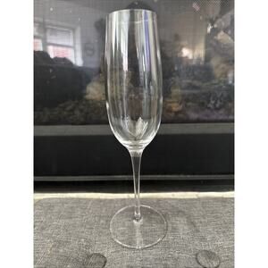Luigi Bormioli Signed Champagne Flute Glass 8 oz